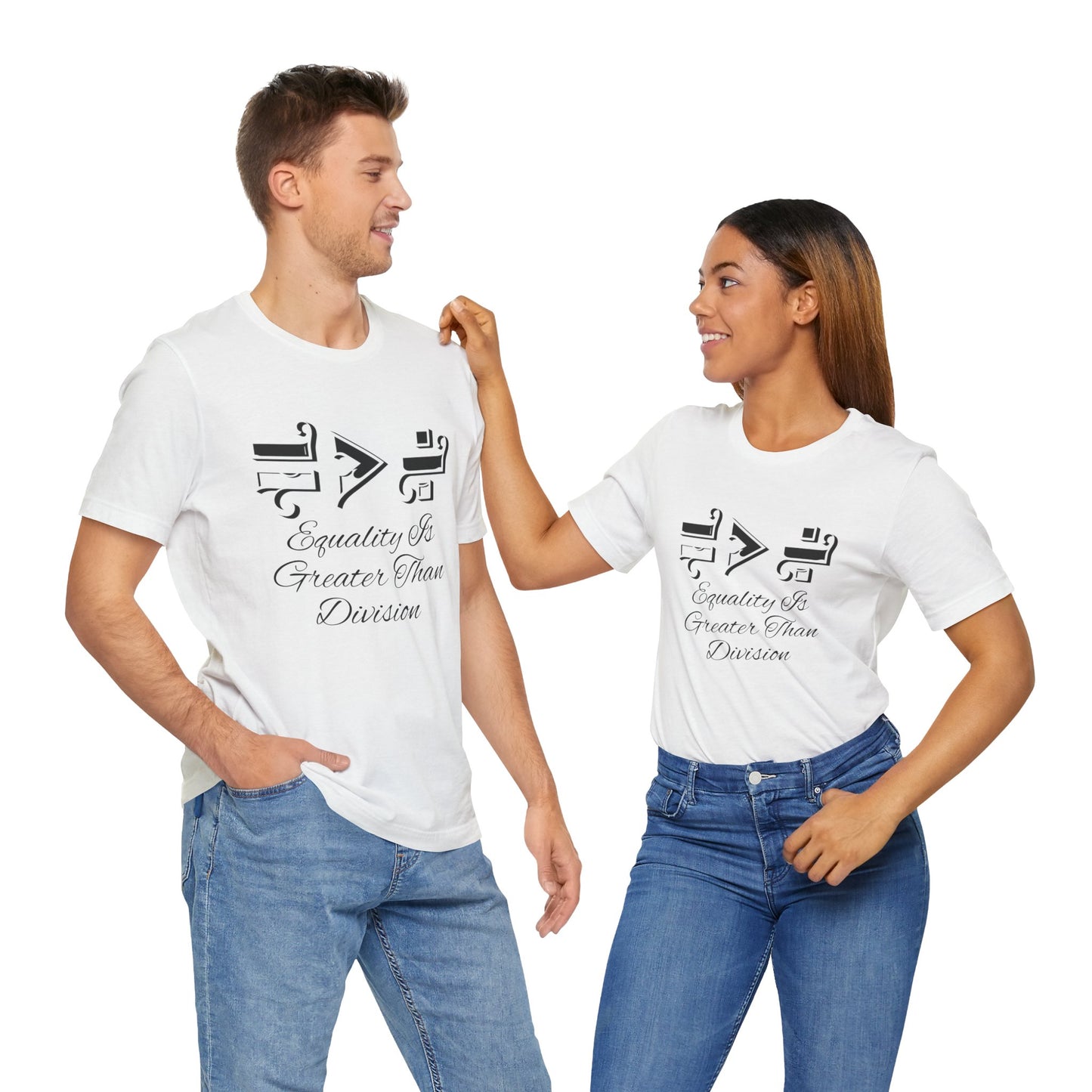 Equality Is Greater Than Division Unisex Jersey Tee, Social Justice T-Shirt, Equality Tee, Pride Apparel, Gift for Activists