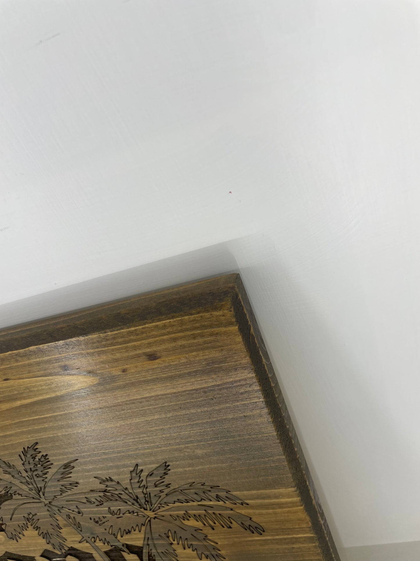 Corona Beer plaque laser engraved.