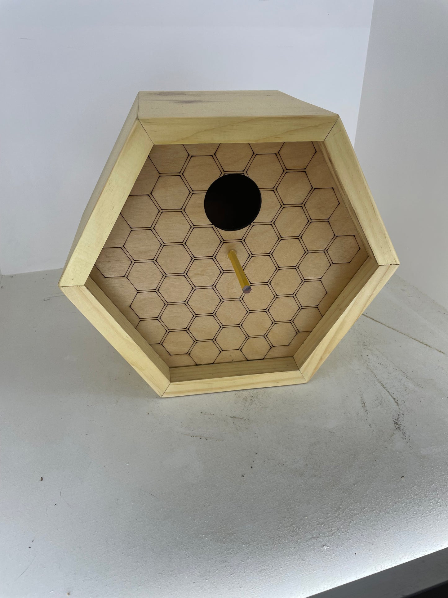 Octagon Shaped Birdhouse made of Pine