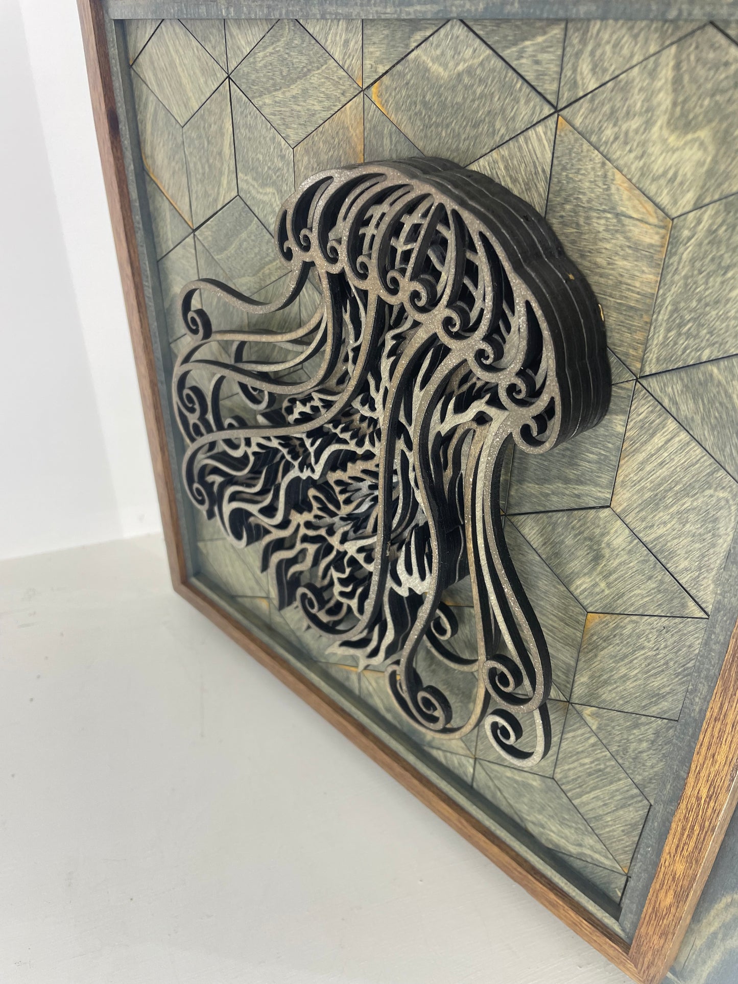 3d Art Laser Cut Jelly Fish