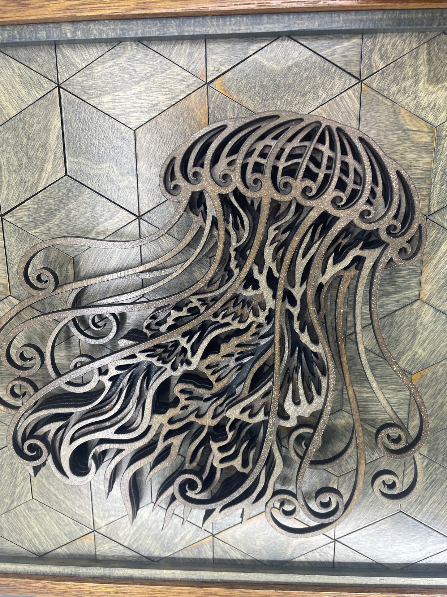3d Art Laser Cut Jelly Fish
