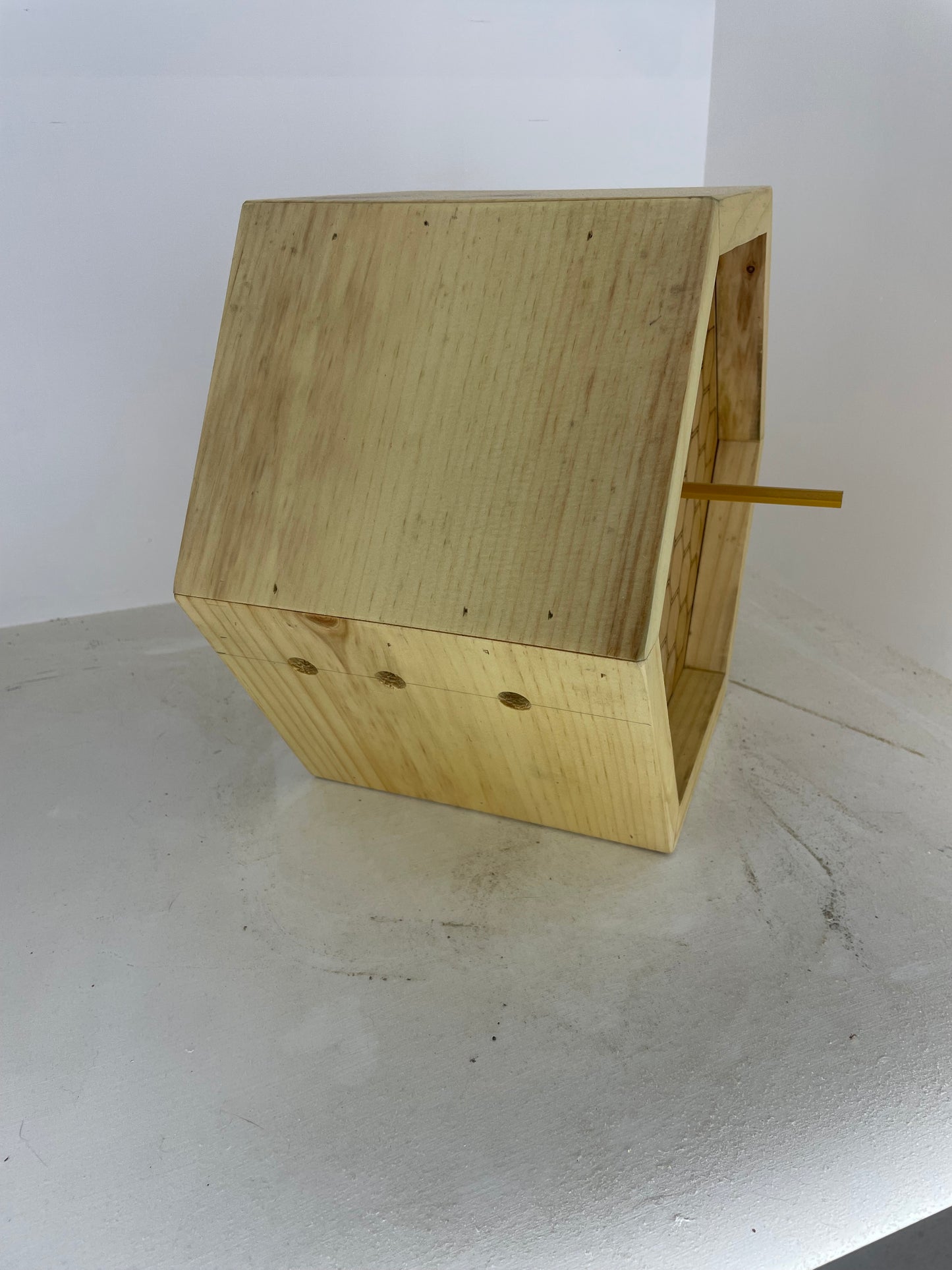 Octagon Shaped Birdhouse made of Pine